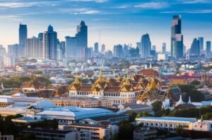 Skyline of Bangkok during the day