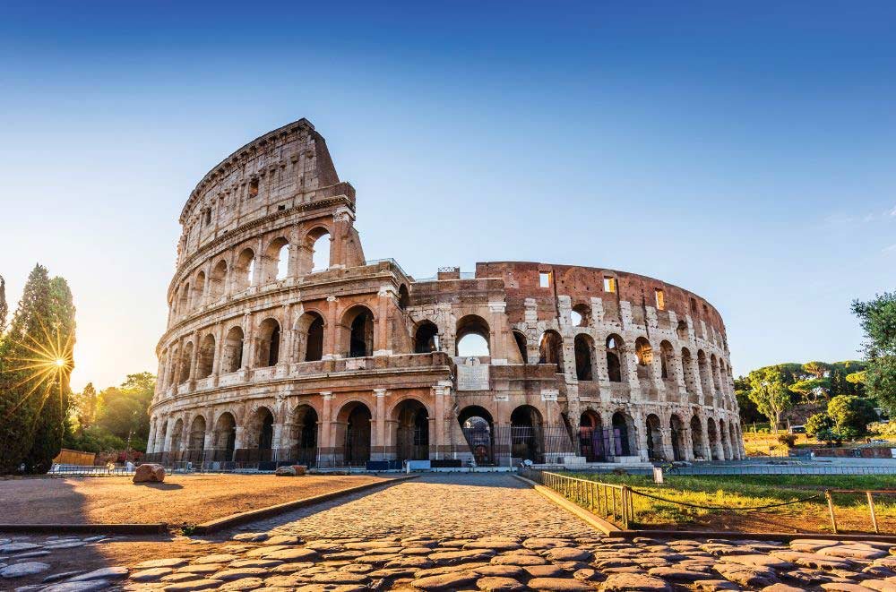 Beautifull view on Coloseum in Rome